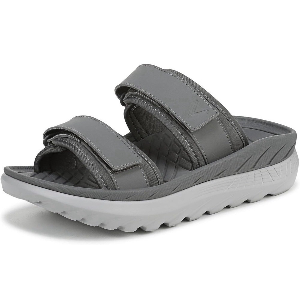 Vionic Women's Renewal Slide Sandals Size W 11 Men 9.5 Gray Display